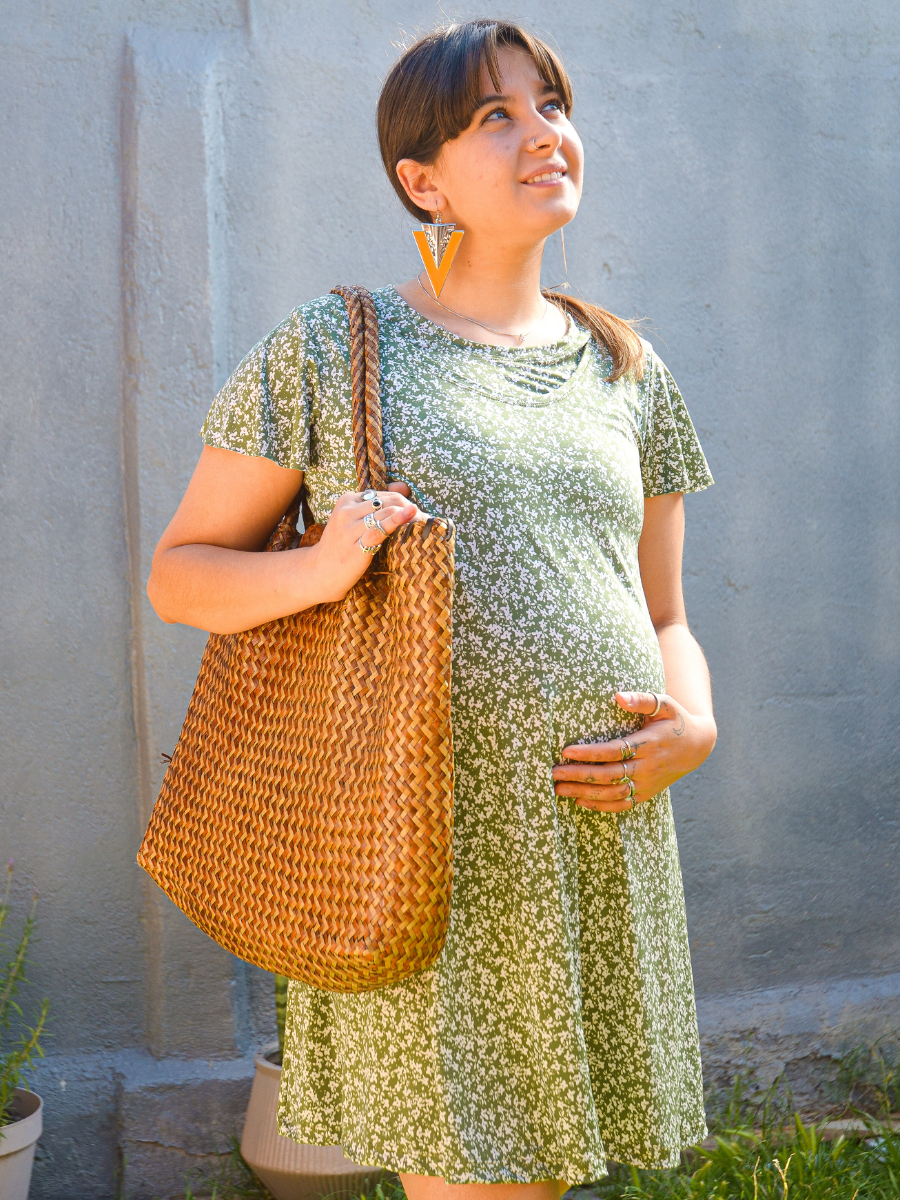 Vestido Maternal y Lactancia Verde – Mitima
