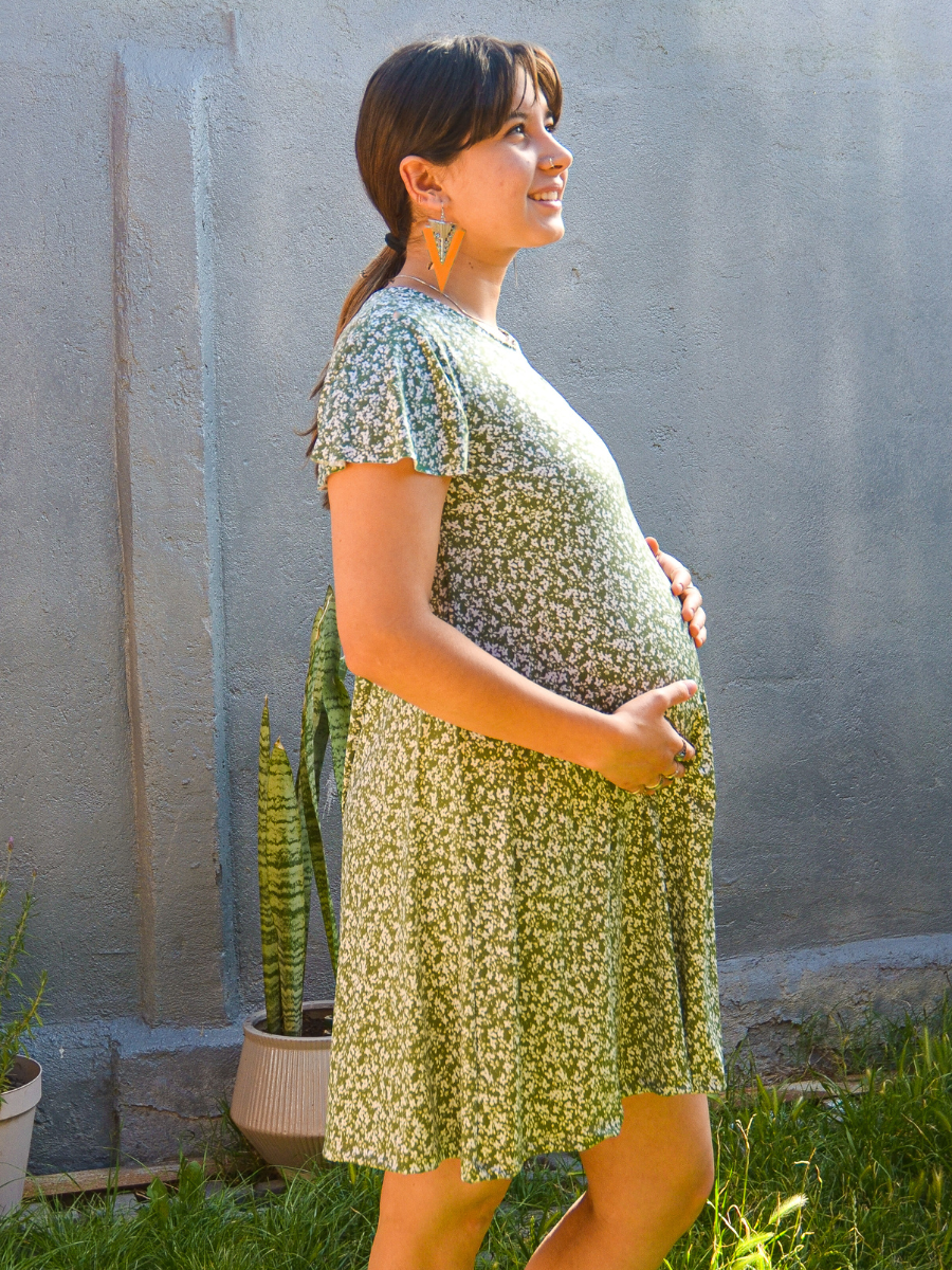 Vestido Maternal y Lactancia Verde – Mitima