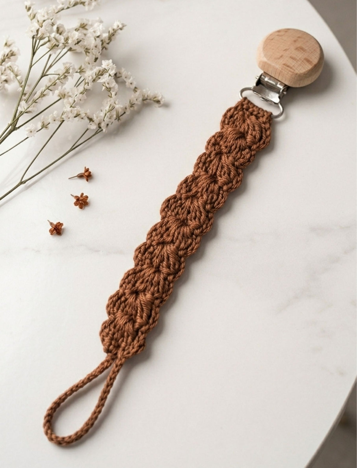 Porta Chupete Liso Latte