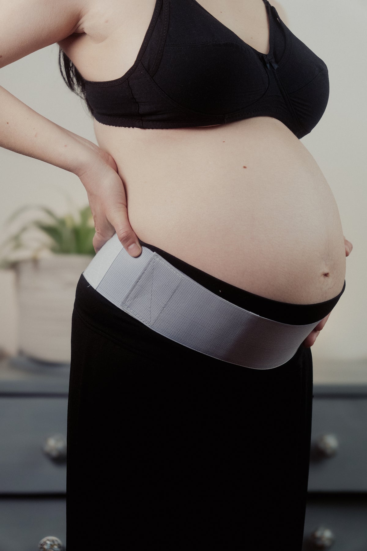 Faja Prenatal (soporte abdominal) Gris