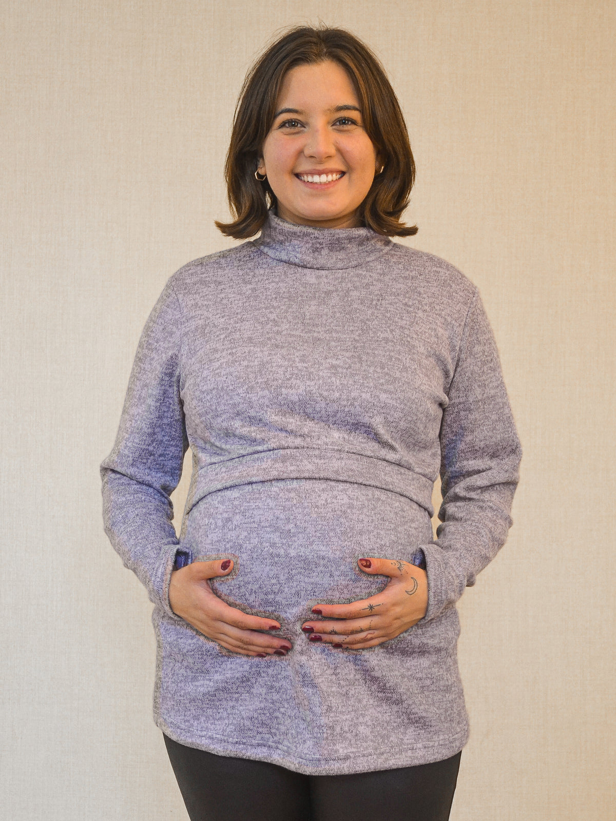 Polerón Maternal y Lactancia Lila