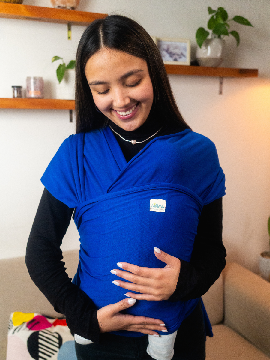 FULAR APEGO ALGODÓN PORTEO PORTABEBE FULAR AZULINO