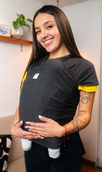 FULAR APEGO ALGODÓN PORTEO PORTABEBE FULAR GRIS MARENGO