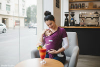 Fular Portabebe , porteo seguro, fular Morado