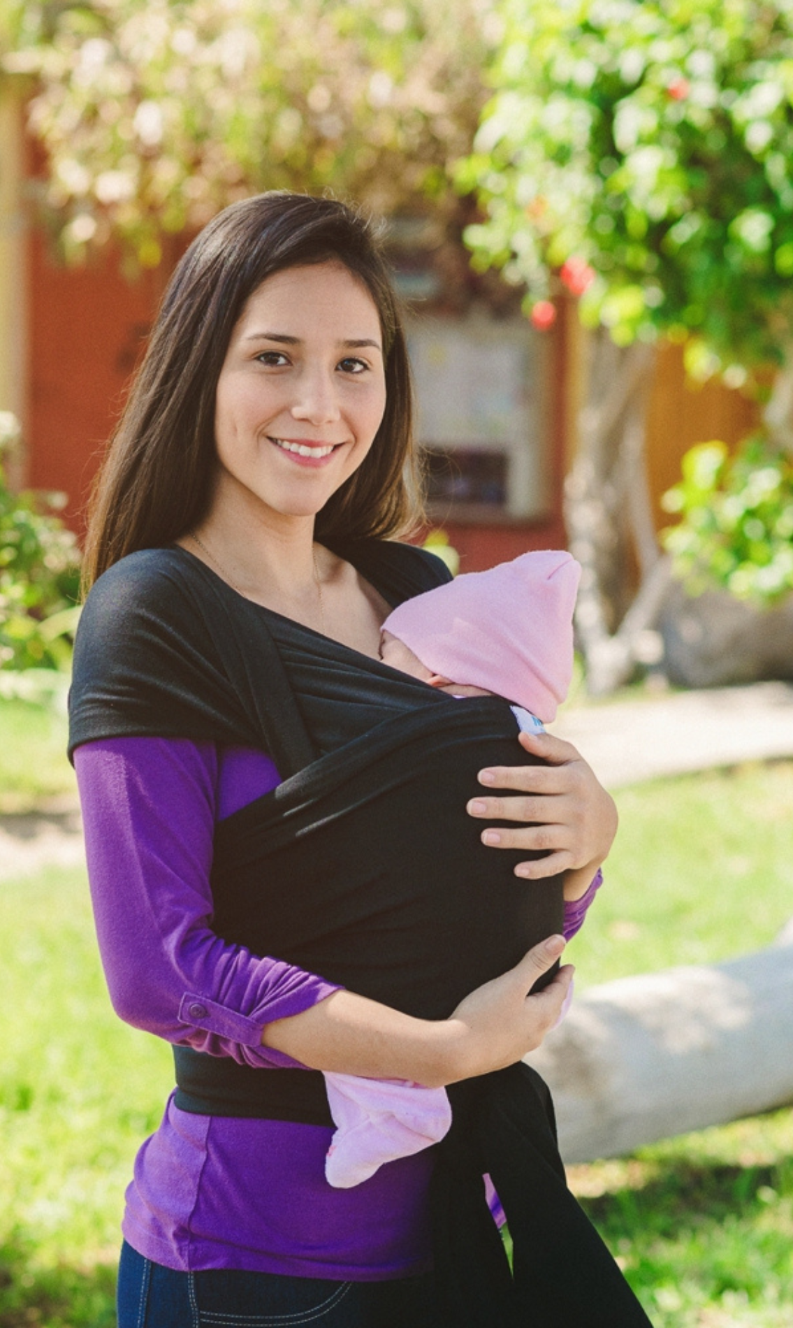 FULAR APEGO ALGODÓN PORTEO PORTABEBE FULAR NEGRO