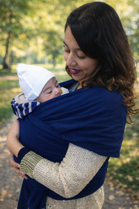 Portabebé Fular Azul Marino
