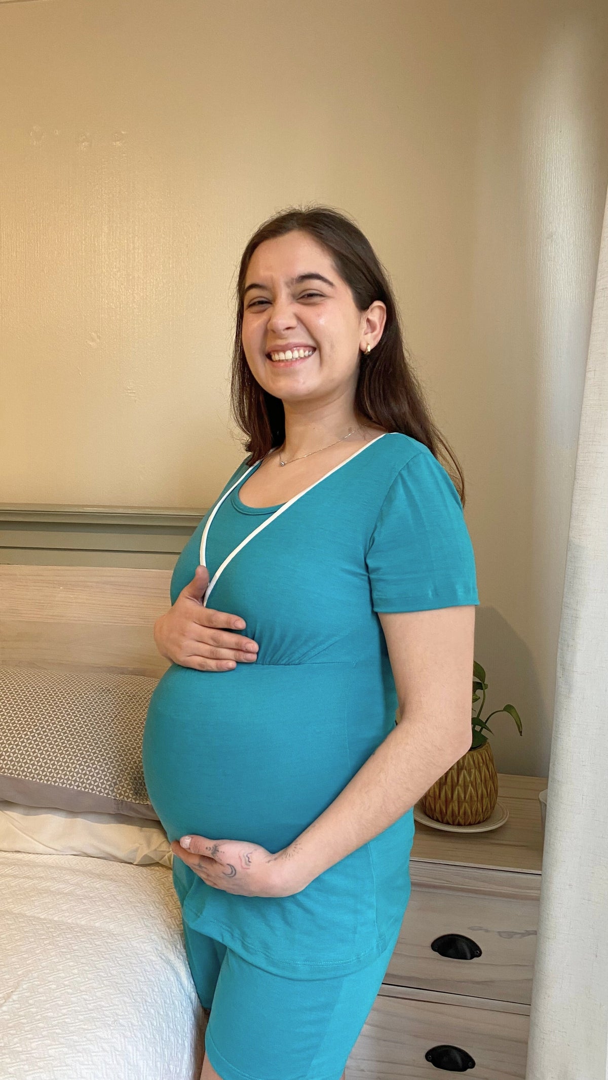 Lactancia Materna Pijamas Lactancia Verano Pijama Embarazo Y