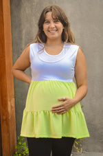 Polera Maternal y Lactancia Verde