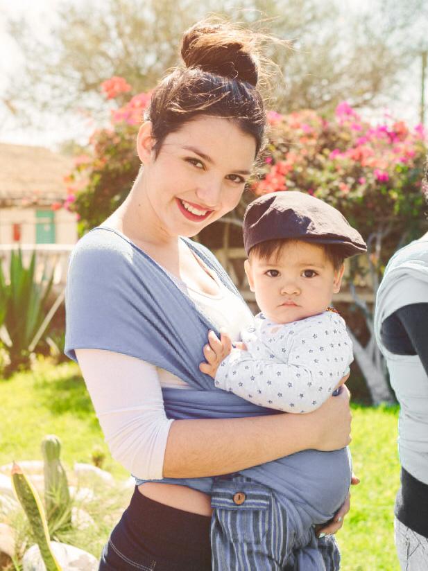 FULAR APEGO ALGODÓN PORTEO PORTABEBE FULAR GRIS