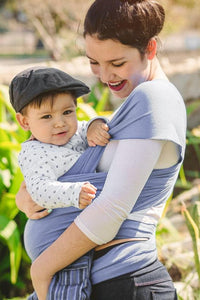 FULAR APEGO ALGODÓN PORTEO PORTABEBE FULAR GRIS